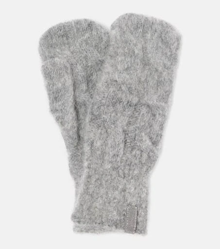 Brunello Cucinelli Mohair and wool gloves 1