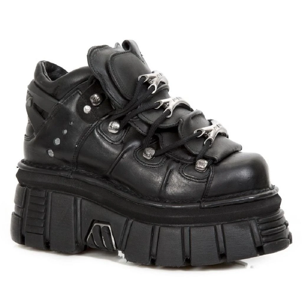 NewRock M.106-S29 Tower Metallic Goth Shoes 1