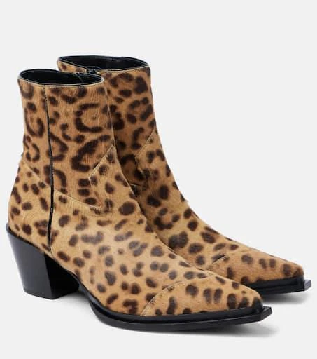 Jimmy Choo Cece 60 leopard-print calf hair ankle boots 1