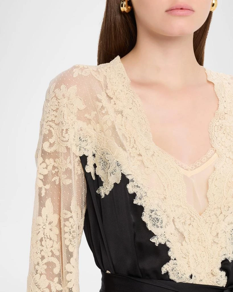 knee length dresses for ladies Hypnotic Lace Trim Mini Dress | ZIMMERMANN main image 0