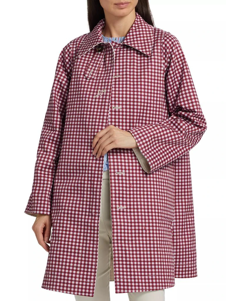 Damson Madder Mercedes Bow Reversible Trench 7