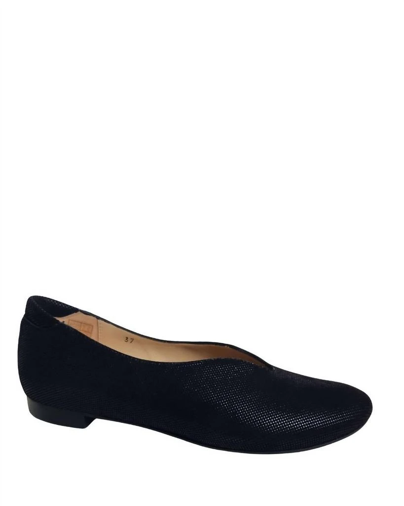 PieSanto Women's Textured Dress Flat Shoes In Black/bronze 1