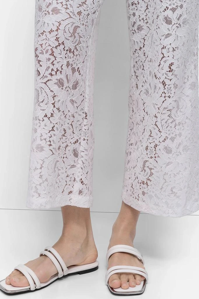 DKNY CROPPED LACE STRAIGHT LEG TROUSER 5