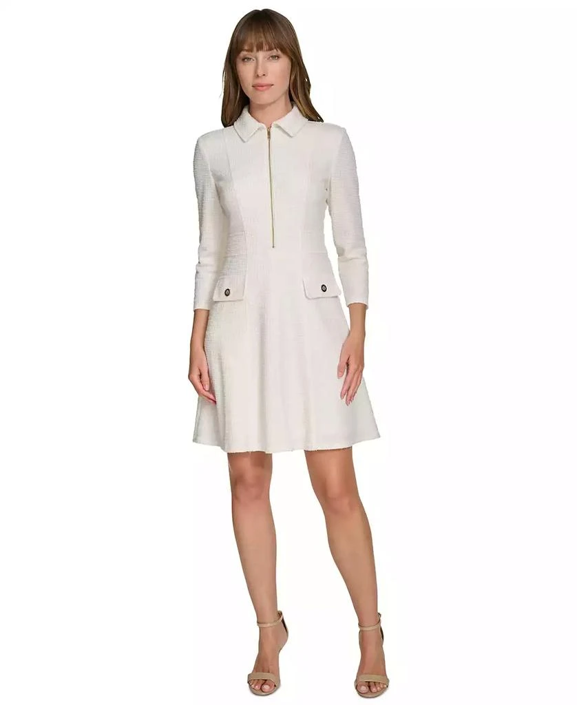 Tommy Hilfiger Women's Boucle Fit & Flare Dress 1
