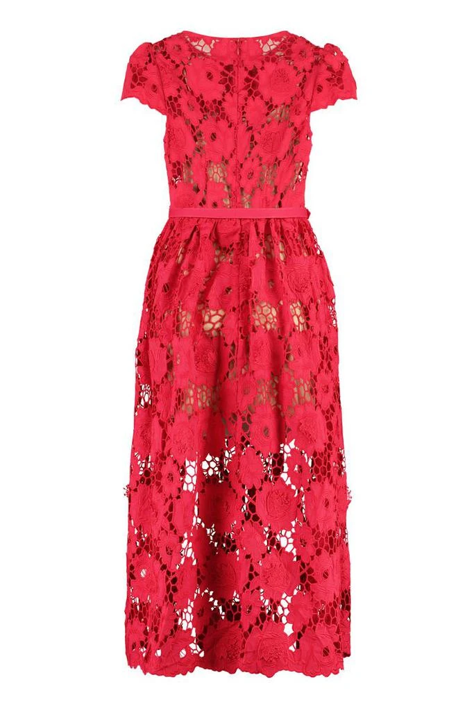 SELF-PORTRAIT SELF-PORTRAIT FLORAL MACRAMÉ-LACE DRESS 2