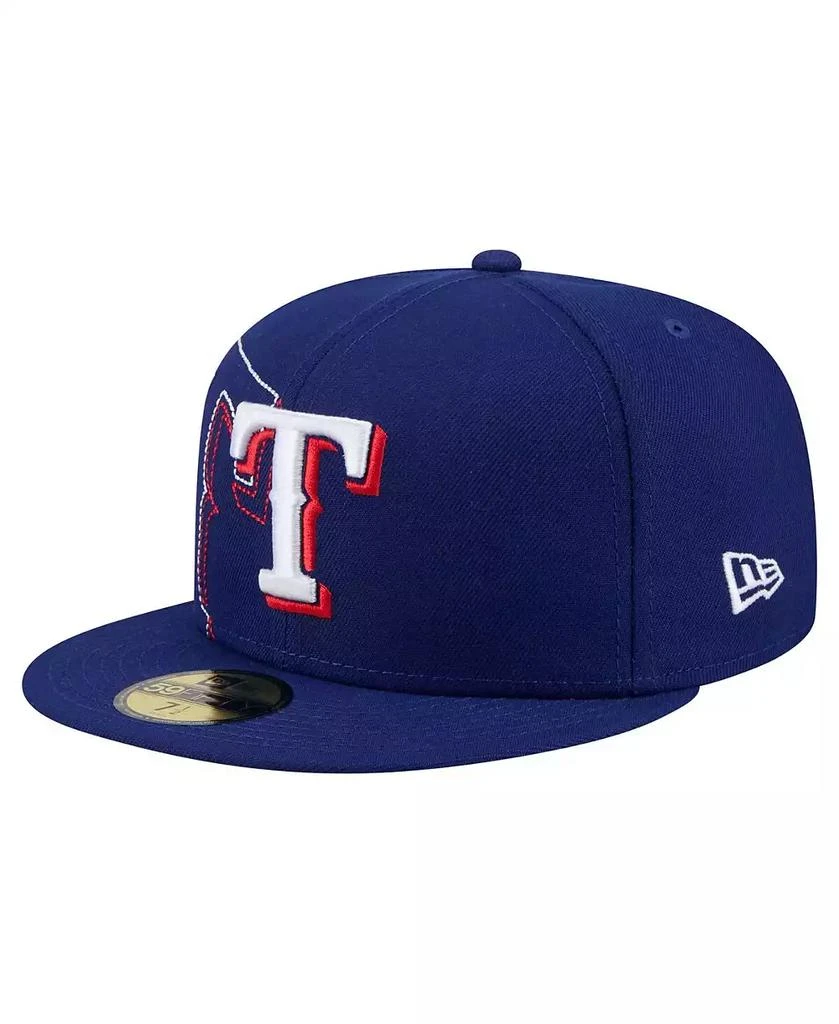 New Era Men's Royal Texas Rangers Yarn Stitch 59FIFTY Fitted Hat 3