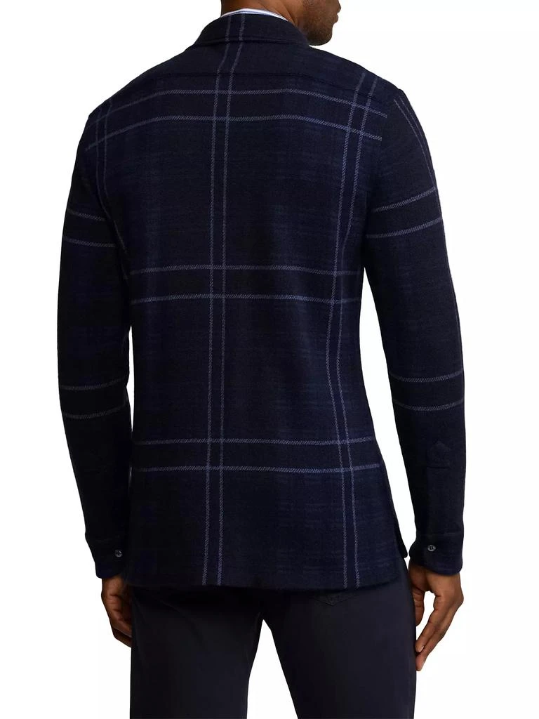 Ralph Lauren Plaid Cashmere Shirt Sweater 5