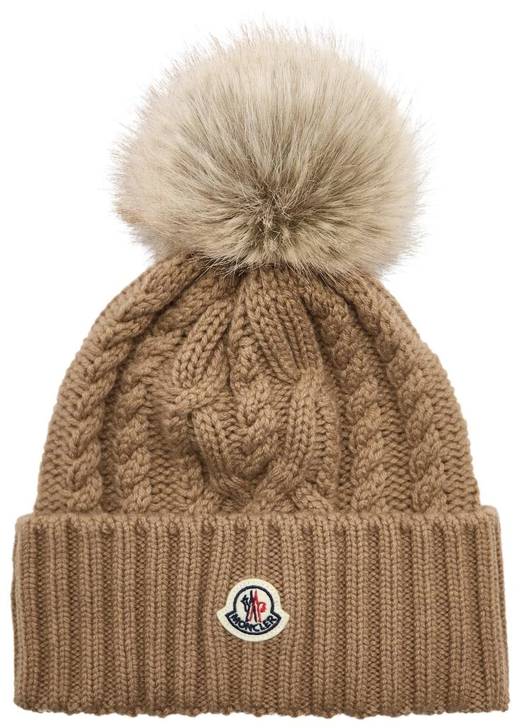 Moncler Pompom wool-blend beanie  1