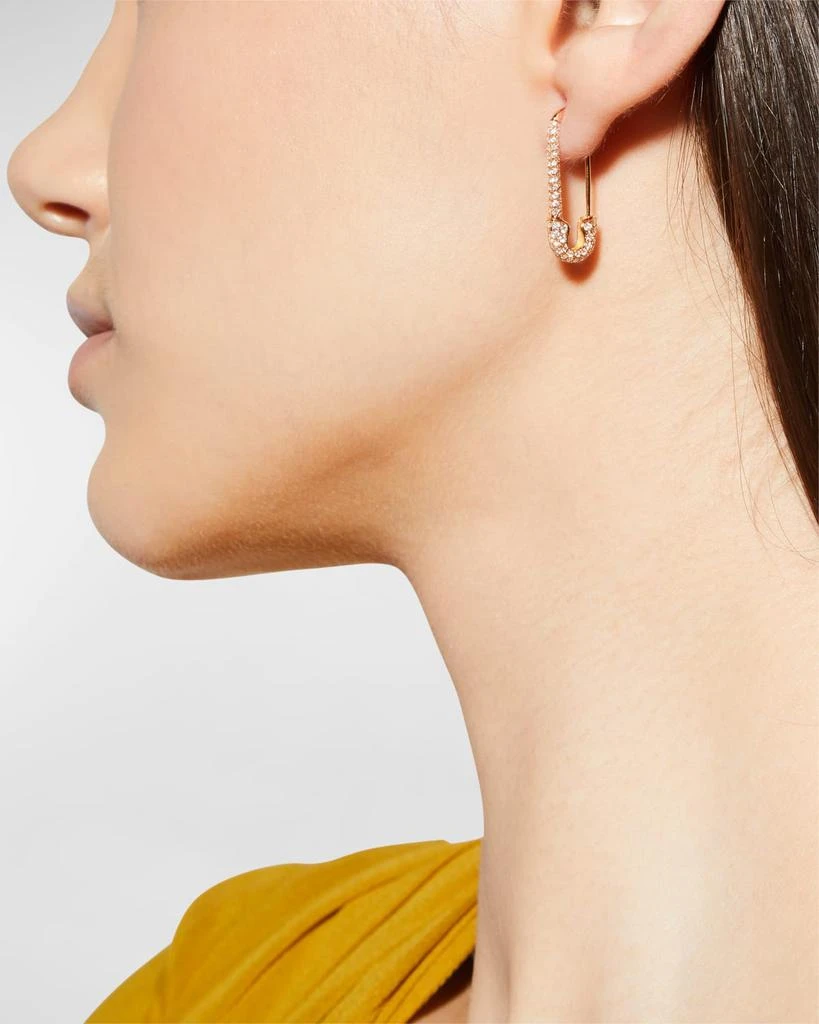 Anita Ko 18k Diamond Safety Pin Earring, Single 2