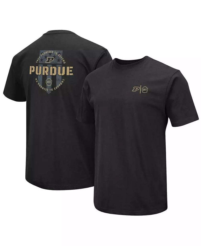 Colosseum Men's Black Purdue Boilermakers OHT Military-Inspired Appreciation T-shirt
