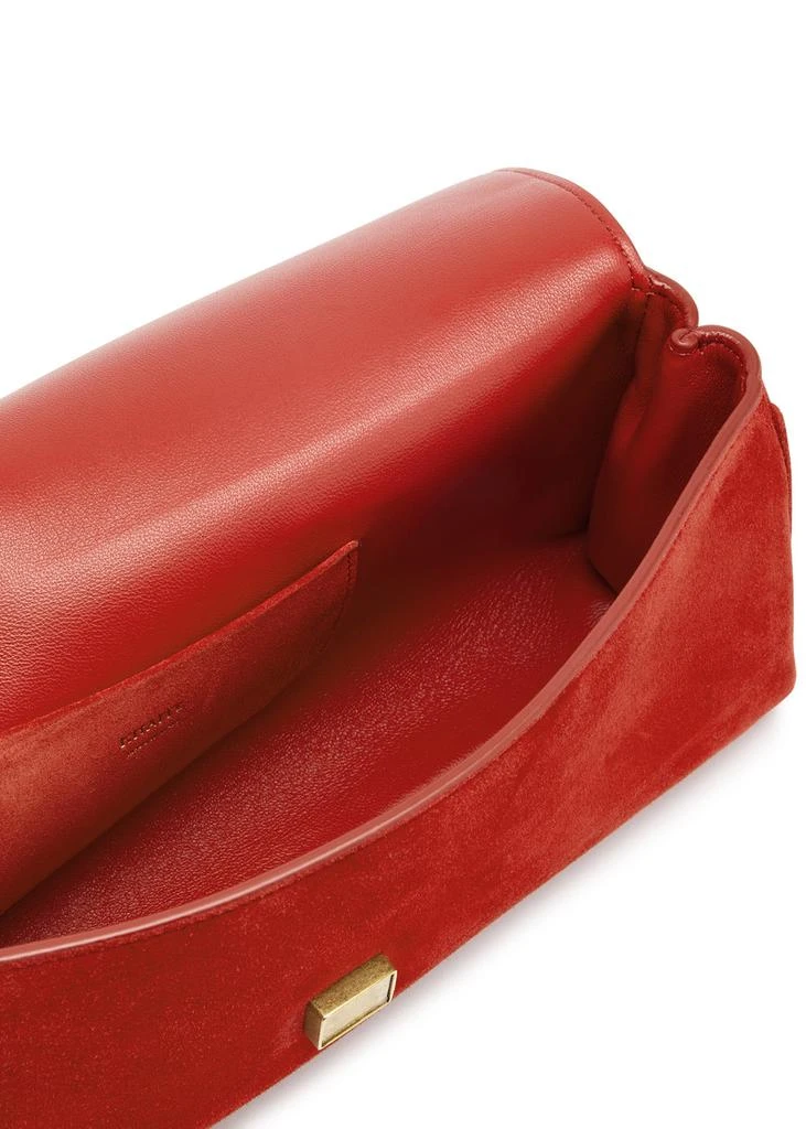Khaite Audrey suede clutch 4