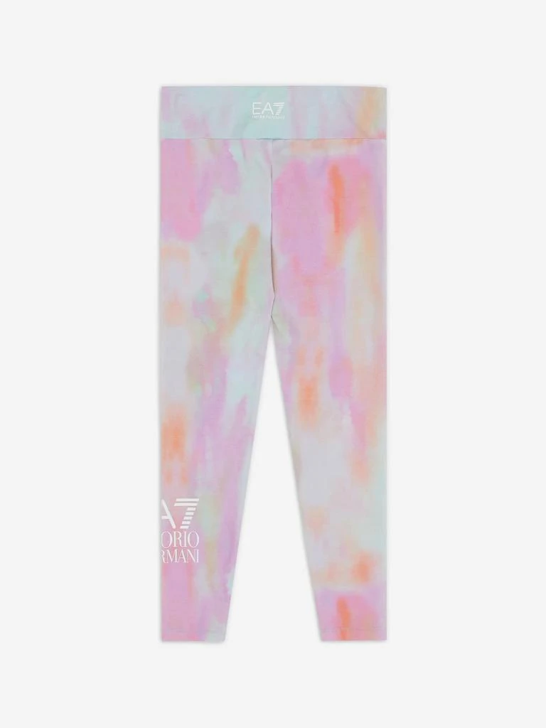 EA7 Emporio Armani EA7 Emporio Armani Girls Tie Dye Leggings in Multicolour 2