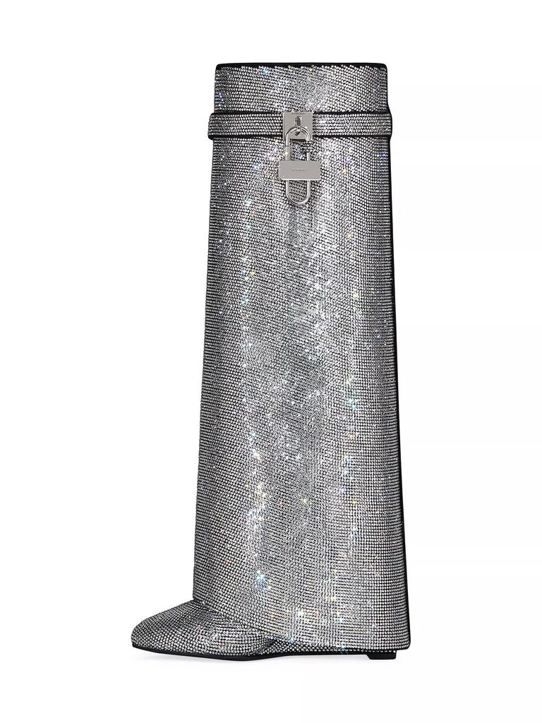 Givenchy Shark Lock Boots Wide Fit In Strass 3