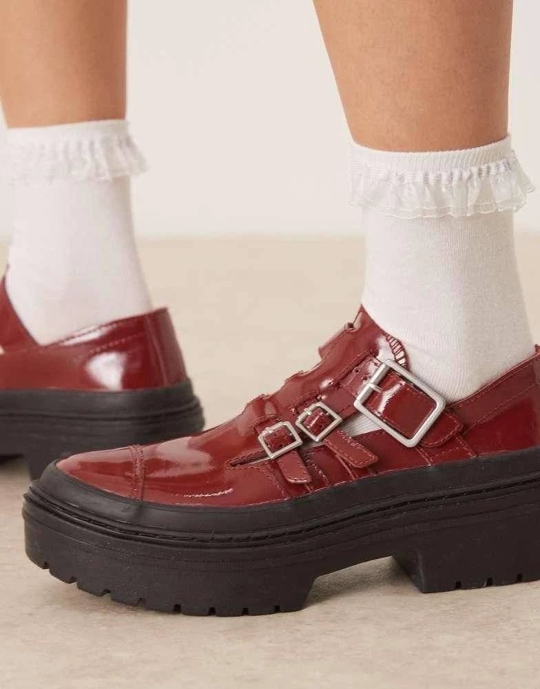 Converse Converse Chuck Taylor All Star platform mary janes in burgundy 3