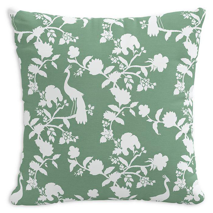 Sparrow & Wren Down Pillow in Peacock Green, 20 x 20"