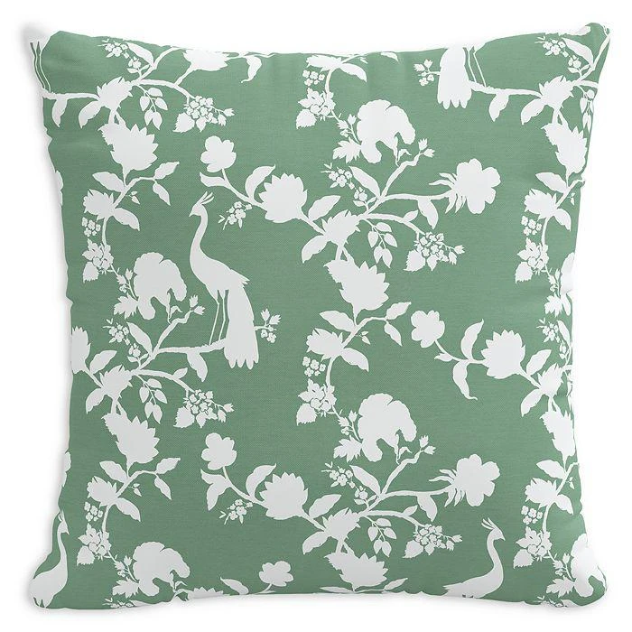Sparrow & Wren Down Pillow in Peacock Green, 20 x 20" 1