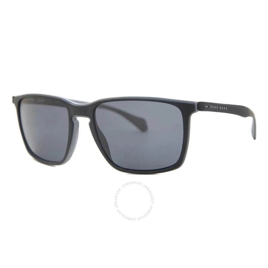 Hugo Boss Grey Rectangular Men's Sunglasses BOSS 1114/S 0O6W/IR 57 1
