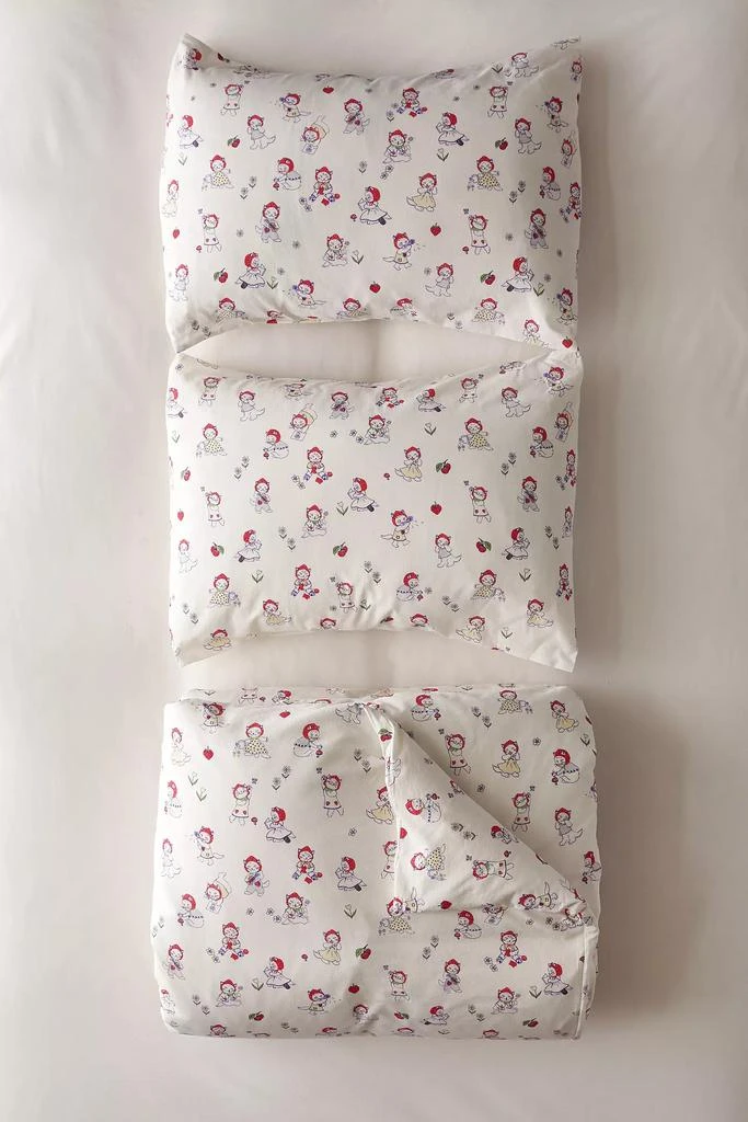 Urban Outfitters Strawberry Cat Core Duvet Cover Set 6