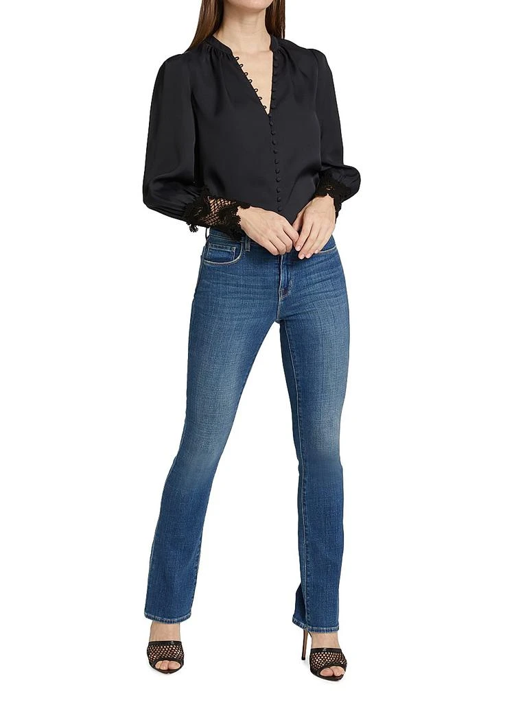L'Agence Ava Lace Cuff Blouse 2