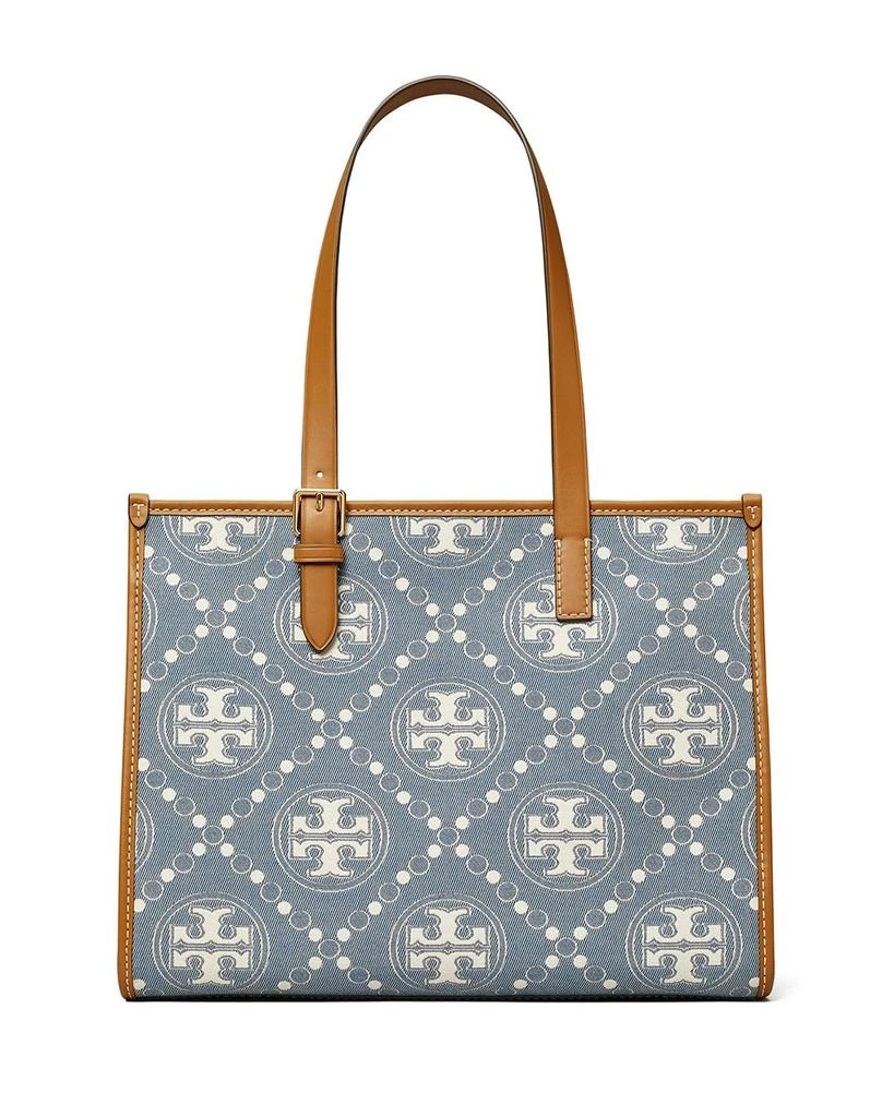 Tory Burch Small T Monogram Denim Tote 1