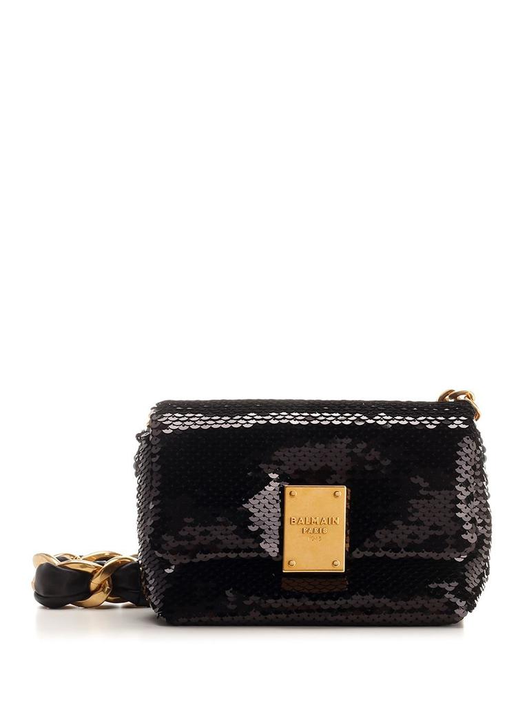 Balmain Balmain 1945 Soft Hobo Large-Pb Emb Crinkled Lth