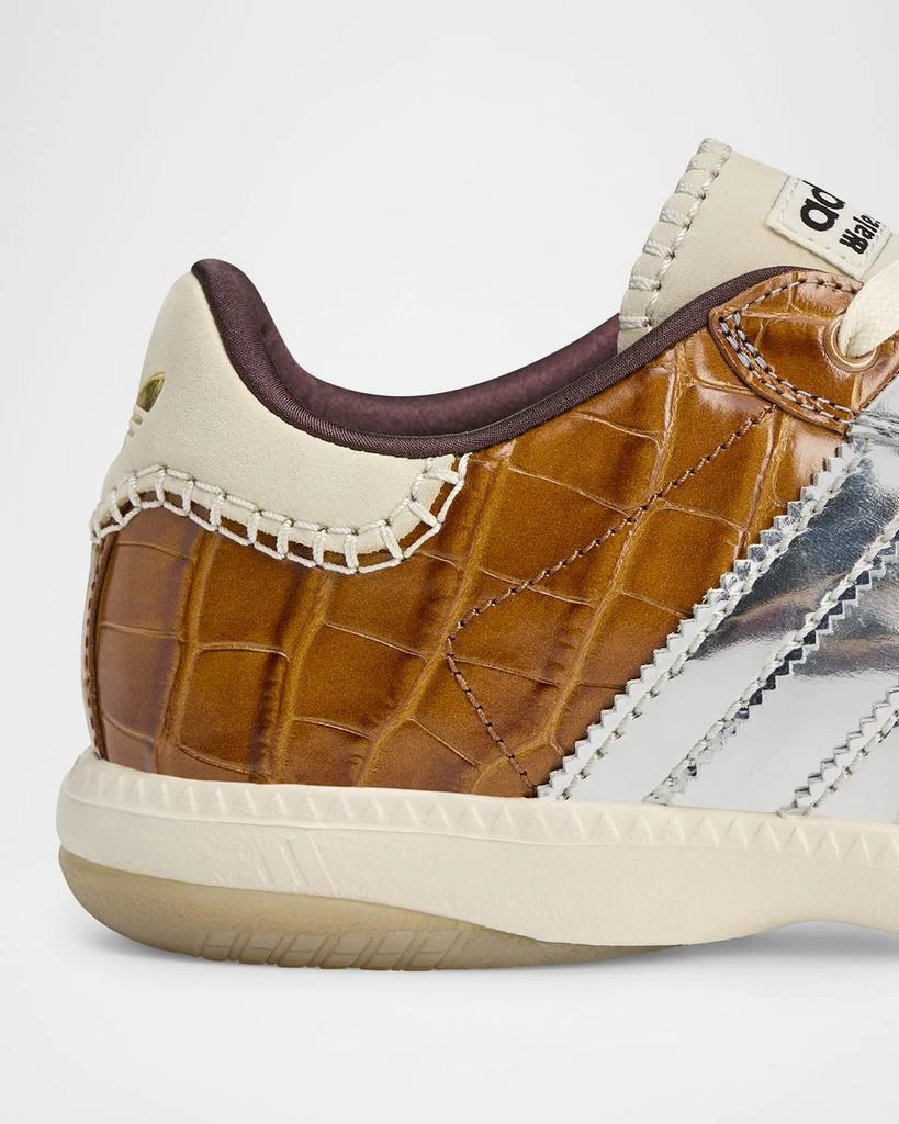 Adidas x Wales Bonner Men's Samba Metallic Croc-Effect Low-Top Sneakers 5