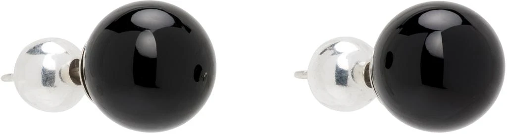 Sophie Buhai Onyx Boule Stud Earrings 2