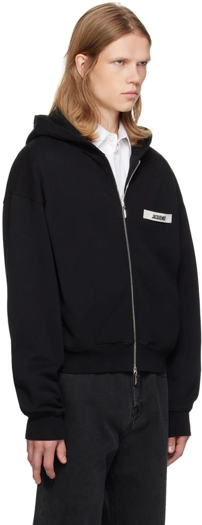 Jacquemus Black La Casa 'Le hoodie Gros Grain zippé' Hoodie 2