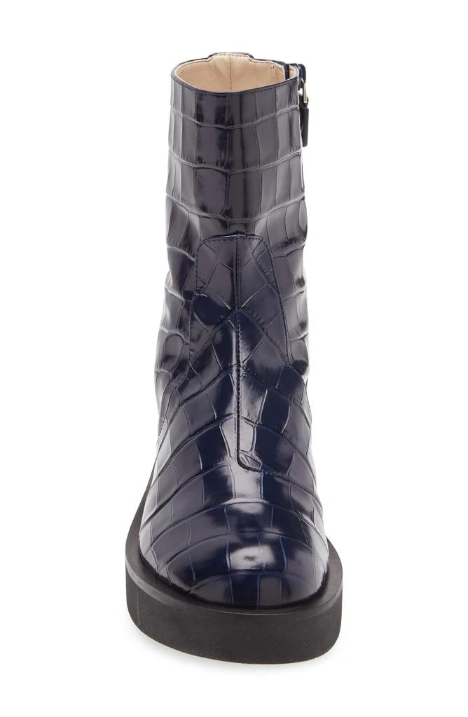 Stuart Weitzman Gotham Croc Embossed Boot 3
