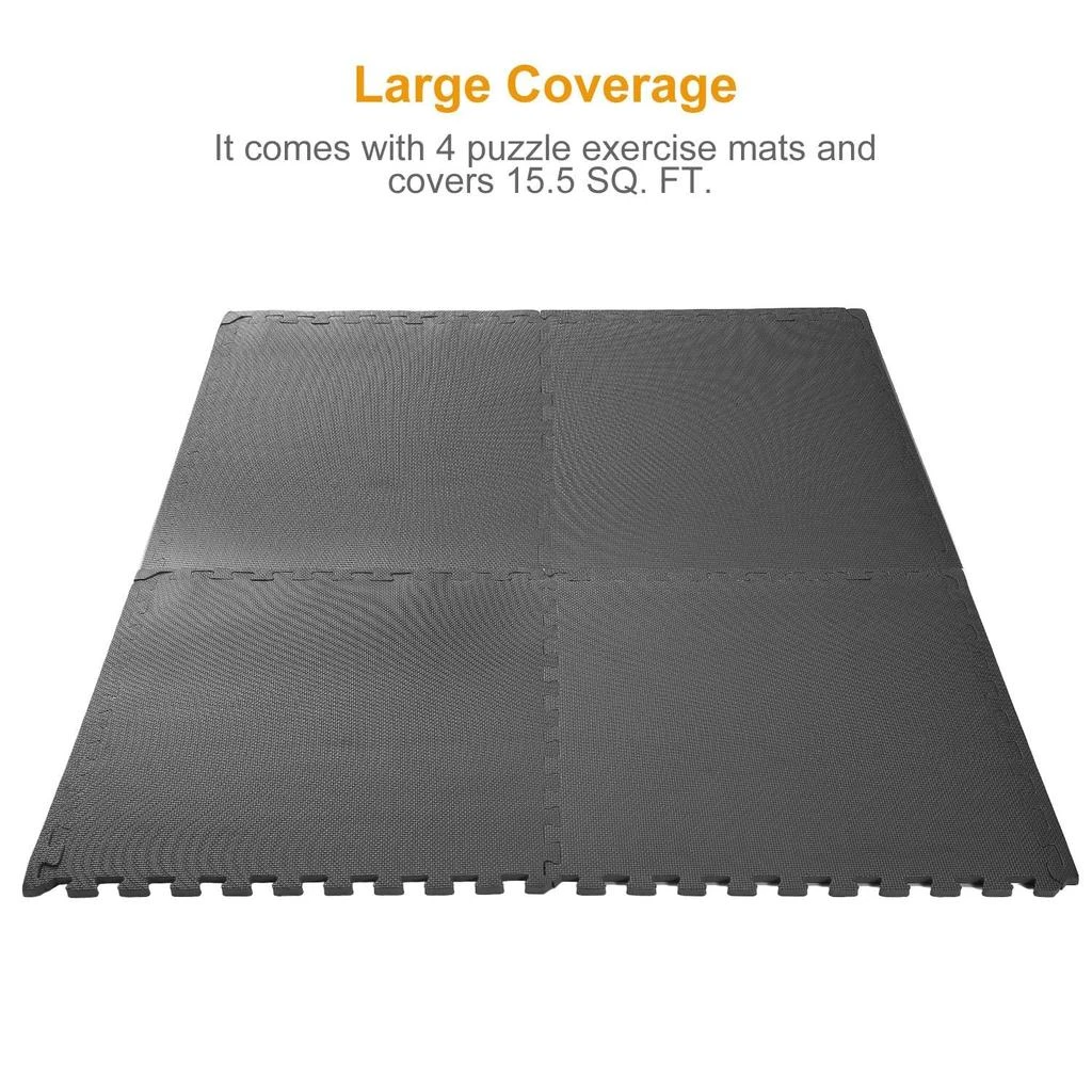 ENVI2ULTRA Puzzle Exercise Mat Foam Gym EVA Mat Interlocking Tiles Protective Flooring for Gym Equipment 5