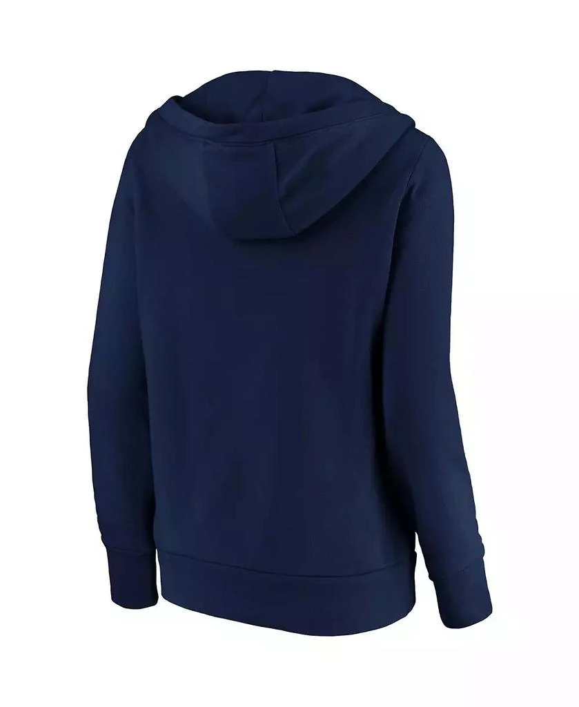 Fanatics Women's Navy Vancouver Whitecaps FC Fleece Scarf Sleeve V-Neck Pullover Hoodie 3