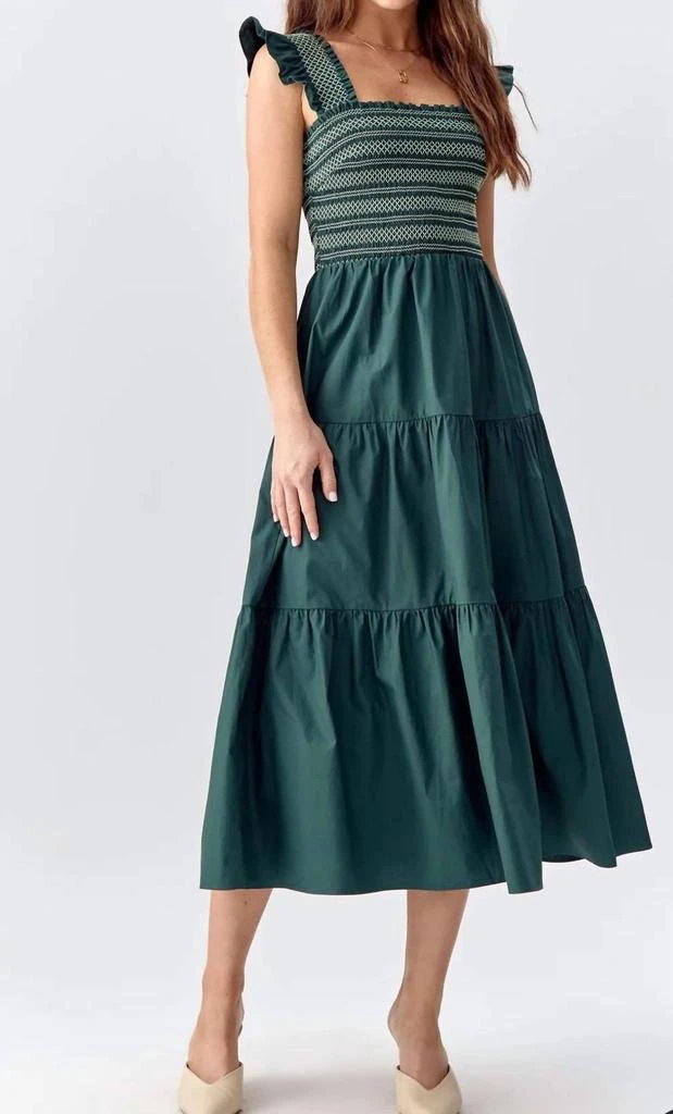 Greylin Greylin - Felicia Midi Poplin Dress 1
