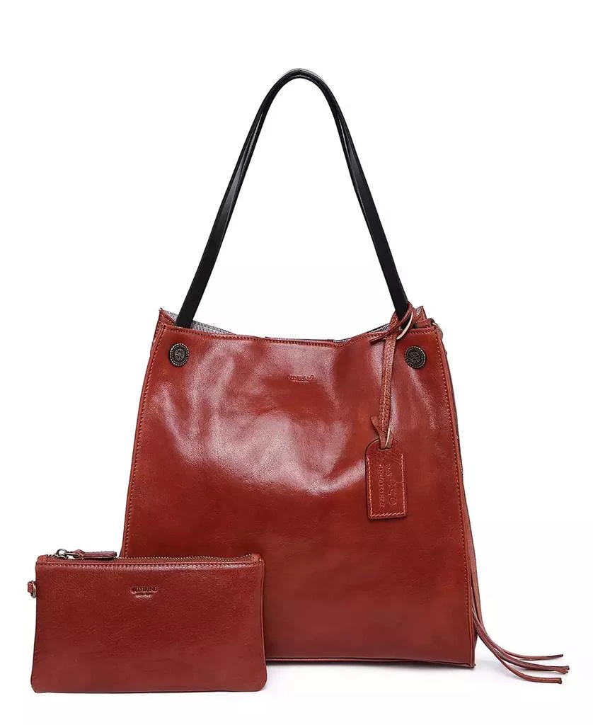 OLD TREND Women's Genuine Leather Daisy Tote Bag 1