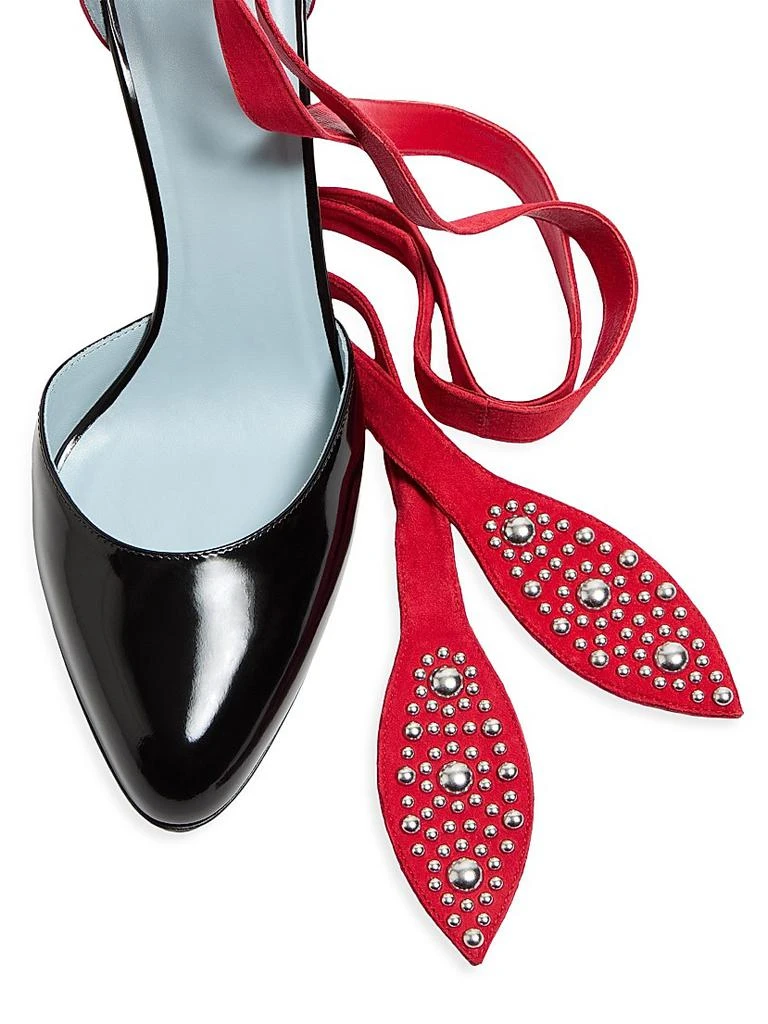 Valentino Foliefoliage Pumps in Abrasive Calfskin 85MM 6