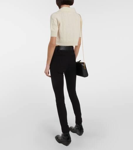 Khaite Lylith cashmere-blend cropped sweater 3