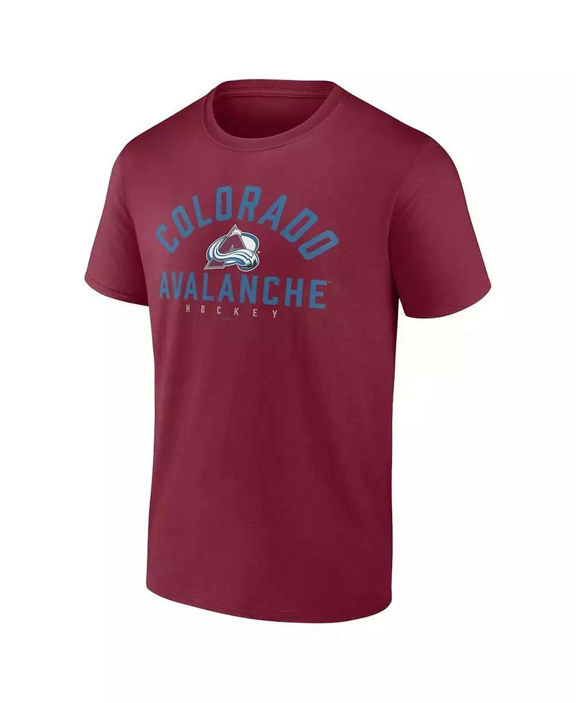 Fanatics Men's Burgundy Colorado Avalanche Wordmark Two-Pack T-shirt Set 4