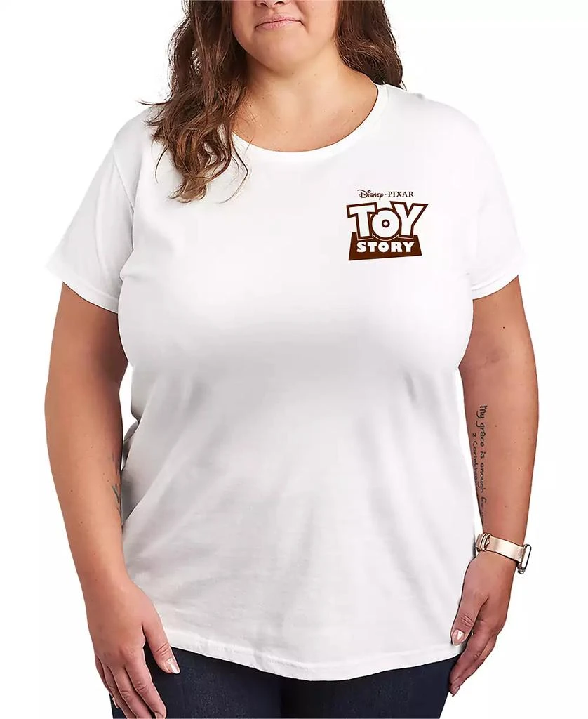 Hybrid Apparel Plus Size Toy Story 4 Sheriff Woody Show Short-Sleeve Graphic T-Shirt
