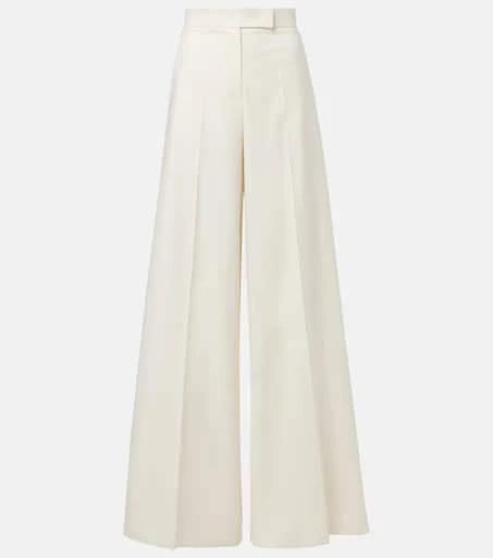 Max Mara Finish cotton-blend wide-leg pants 1