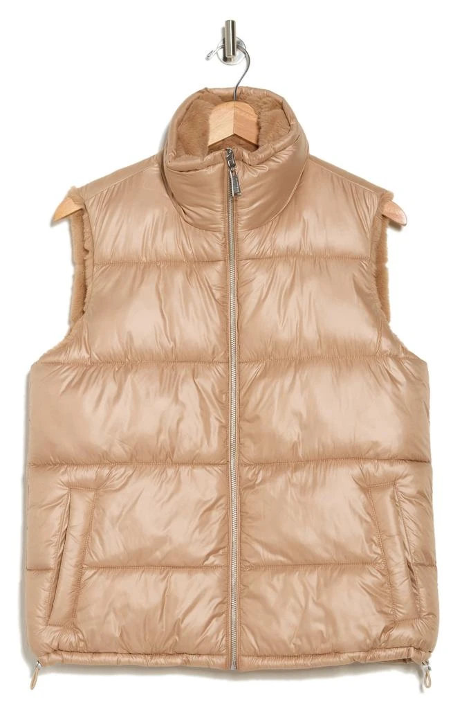 BCBG Reversible Faux Fur Puffer Vest 4