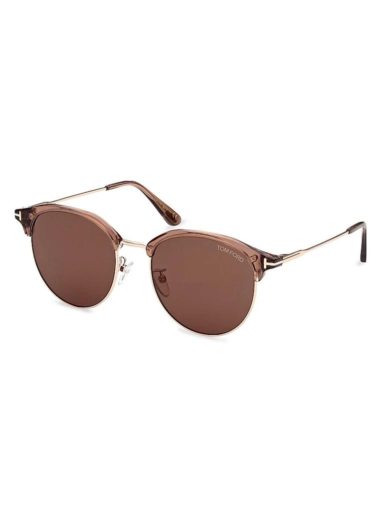 Tom Ford 55MM Clubmaster Round Sunglasses 1