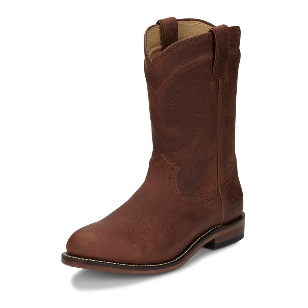 Justin Boots Braswell 10 Inch Round Toe Pull On Cowboy Boots 2