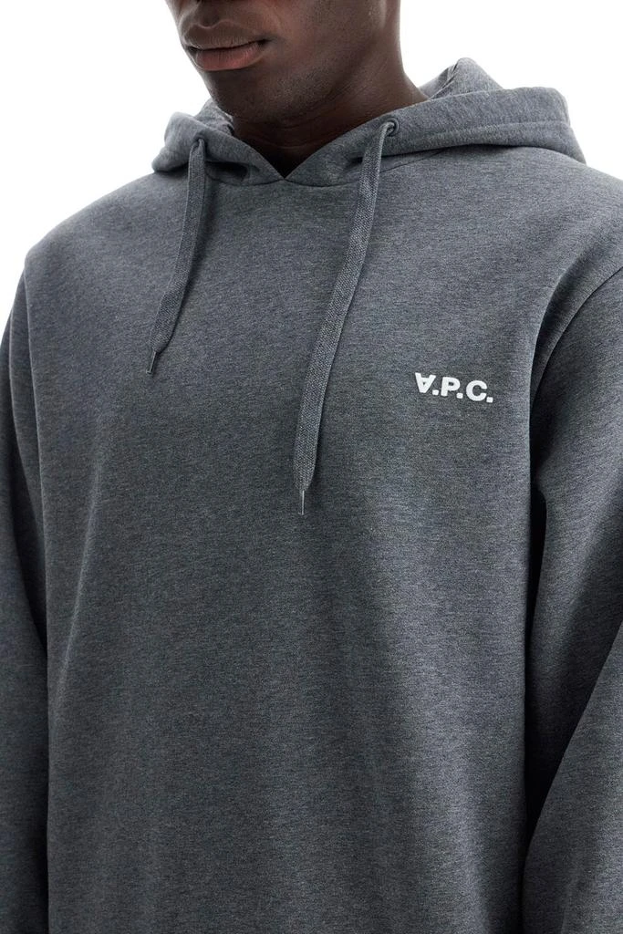 A.P.C. A.p.c. hooded sweatshirt with flocked 4