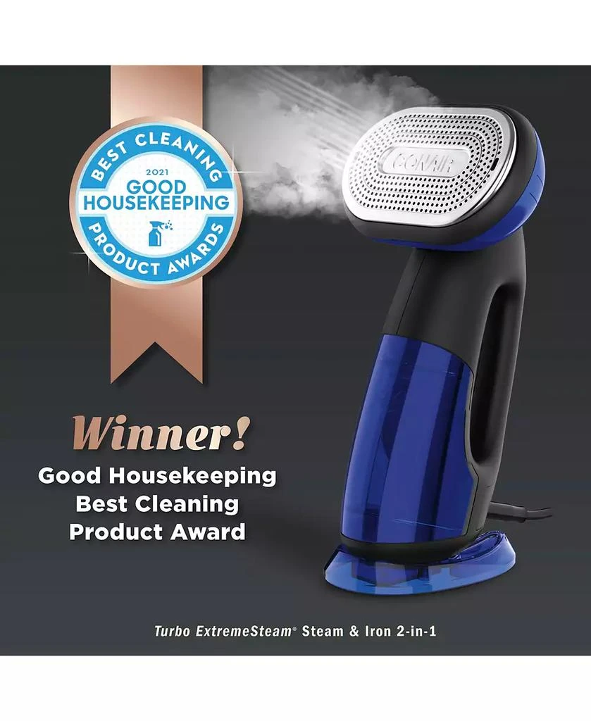 Conair Turbo ExtremeSteam 1875 Watt Handheld Fabric, 2-in-1 Steam and Iron Garment Steamer 3