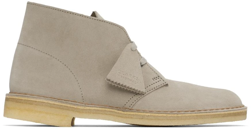 Clarks Taupe Suede Desert Boots 1