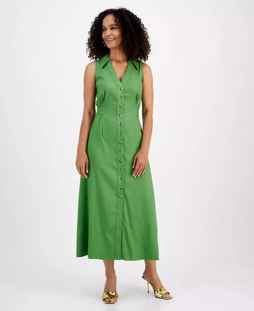 INC International Women's Sleeveless Shirtdress, Created for Macy's 1