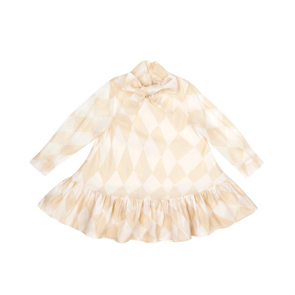 Omamimini Girls Special Occasion Dress with a Bow