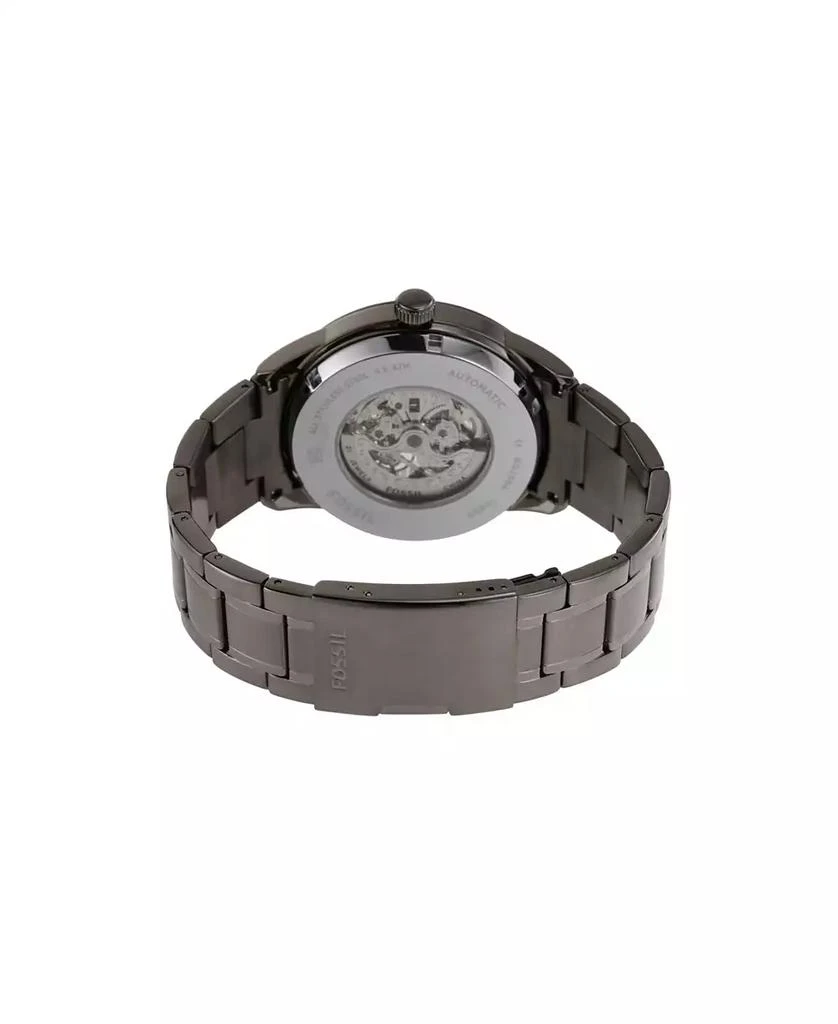 Fossil Men's Flynn Automatic Gunmetal Black Stainless Steel Watch 48mm 3