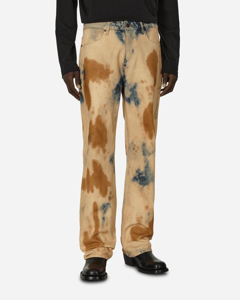 Guess USA Bleached Denim Flare Jeans Acid Savas Wash