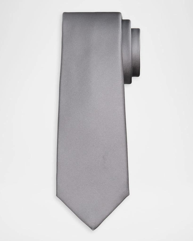 Kiton Men
s Solid Silk 7-Fold Tie