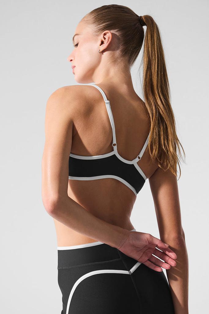 Alo Airlift Charger Bra - Black/White - Lingerie - Free Shipping
